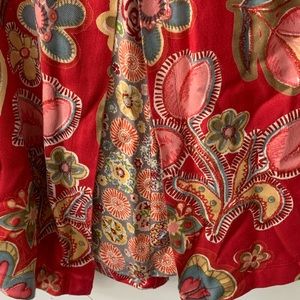 Oilily bright floral double layered skirt